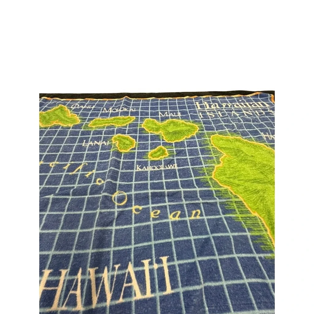 2 NCL America Pride of Hawaii Beach Towel Map Hawaiian Islands Blue 53x28